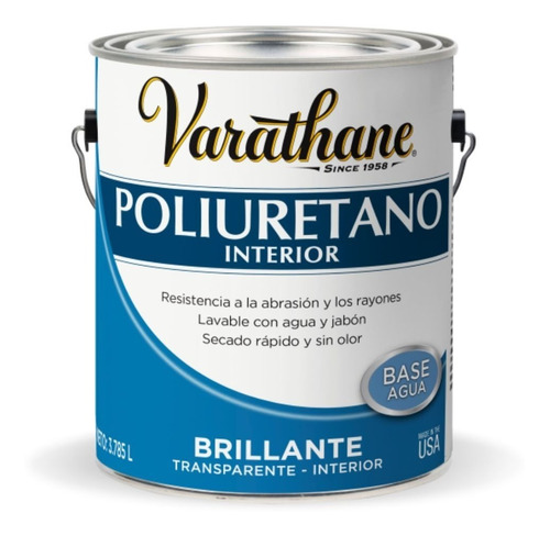  Laca Al Agua Rust Oleum Poliuretano Varathane X 0,946l 