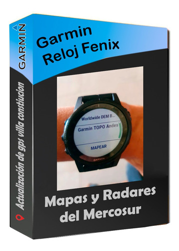 Mapa Topografico Y Carretero Para Reloj Garmin Fenix 