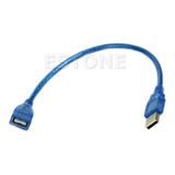 Cable De Extensión Corto Usb 2.0 A Hembra A Macho De 23 Cm B