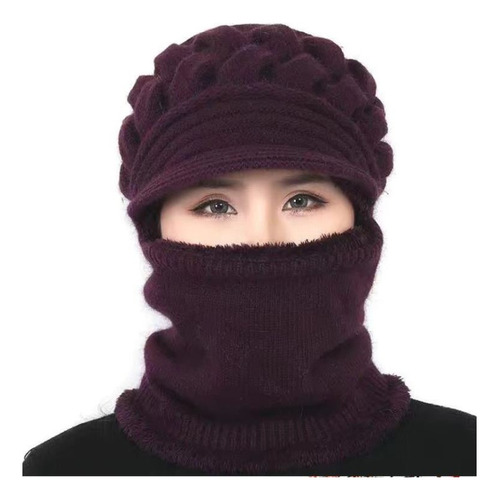 Balaclava Gorro Touca Capuz Cachecol Frio Inverno Pelúcia 