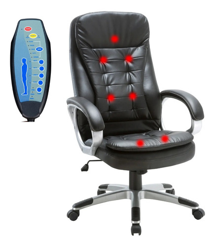 Cadeira Escritório Com Massagem Presidente Executiva 7 Ponto
