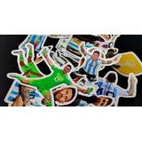 Super Pack Stickers Argentina Campeon Del Mundo / Messi X20u