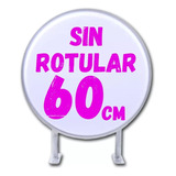 Anuncio Luminoso  Doble Cara  Led Redondo Sin Rotular 60cm