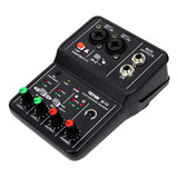 Mesa Mixer Interface De Áudio Teyun Q12 Cor Preto 5v