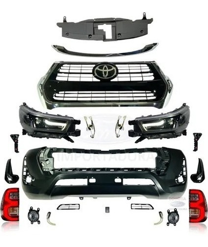 Kit Transformação Hilux 2016 2017 2018 2019 2020 Para 2022