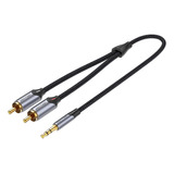 Cable Audio 3.5mm A Rca 10 Mts Vention Premium 2x1 Auxiliar