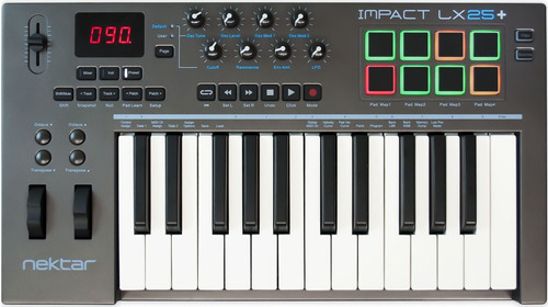 Controlador Midi Usb Nektar Impact Lx25 Plus