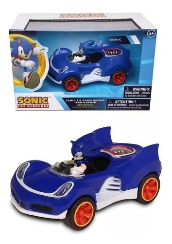 Carrinho Pull Back Sonic The Hedgehog All Stars Racing - Fun