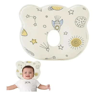 Almohada Para Corregir Plagiocefalia Bebé, Memory Foam 3d Anticabeza Plana, Soporte De Cuello, Funda Algodón Transpirablesuave Y Transpirable360° Soporte, Rebound Lento 3-5ssoporte Cervical | MercadoLibre