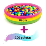Kit Piscina Inflable Intex Multicolor Pequeña + 100 Pelotas