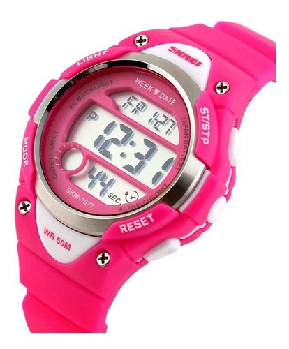 Reloj Niño Sumergible Luz Alarma Cronometro Skmei