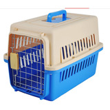 Transportadora Para Perro Kennel Jaula Mascota Mediano 61 Cm Color Azul