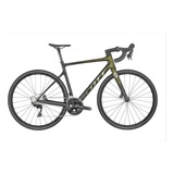 Bicicleta Ruta Scott Addict 30 2023 Carbon 11 Vel Dorado/neg