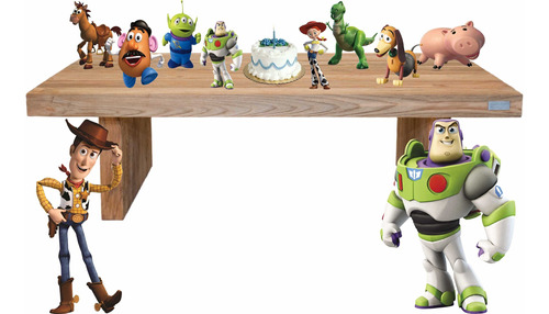 Toy Story - Kit Display 8 De Mesa 2 De Chao - Para Decorar