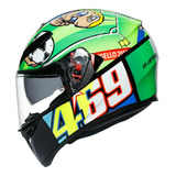 Casco Agv Para Moto Pista K-3 Sv Rossi Mugello Con Pinlock