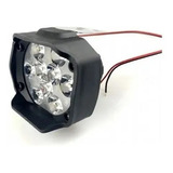 Faro Led Luz Alta Baja Y Estrobo Auto Moto 9 Hiper Leds Pz