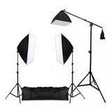 Estudio Kit Iluminação Dslr P/ Fotografia Pk-sb03 110v Born