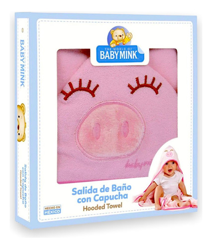 Toalla Bebé De Colores Salida De Baño Con Capucha Baby Mink