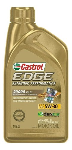 Aceite Castrol Edge 5w30 Extended Sintetico 946ml