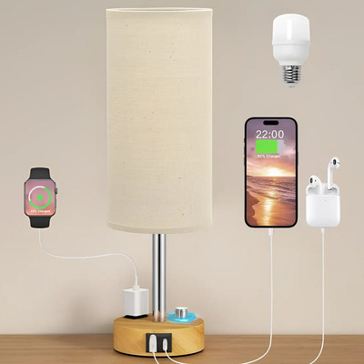 Lámparas De Buró De Escritorio De Noche Con Led Bulb Y Usb-c | MercadoLibre