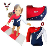 American Doll Usa Olympics Gymnastics Outfit Con Gimnasia Ma