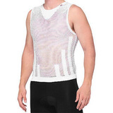 100% Zephyr Tank Jersey White All Sizes Lrg