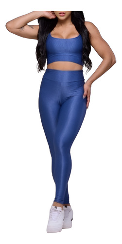 Power Fit Conjunto Calça Canelada Feminina