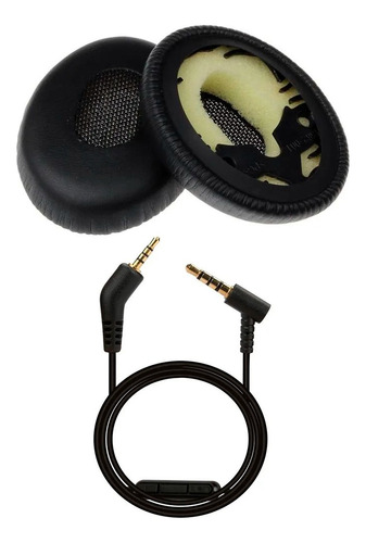 Kit De Repuesto Para Audífonos Bose Qc3 Cable + Almohadillas