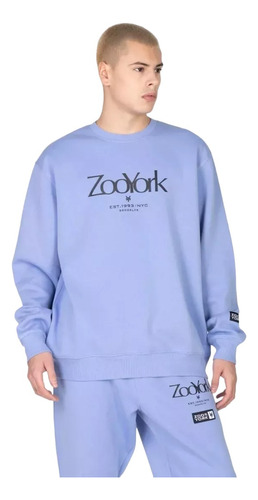 Poleron Crew Neck Resistance Azul Zoo York