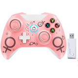 Controle Gamepad Para Xbox One Series S X Ps3 S/fio Joystick Cor Rosa