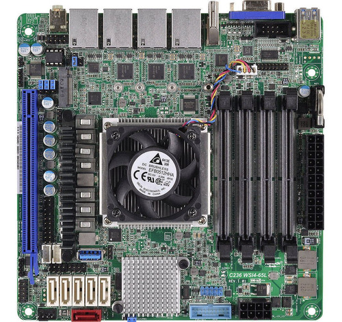 Asrock C236wsi4-65l Xeon E3-1565lv5 C236 Ddr4 6xsata3 1xpcie