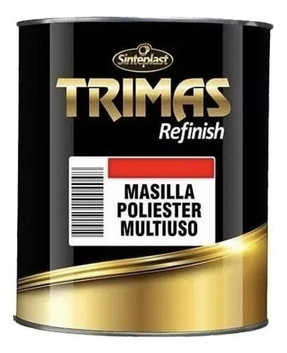 Trimas Masilla Automotor Plastica Poliester Autos 4kg Chapa