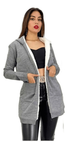 Cardigan Liso  Aborregado