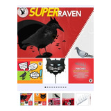 Cuervo Raven +2 Pinchos Katze Espanta Aves Y Decoración  3x2