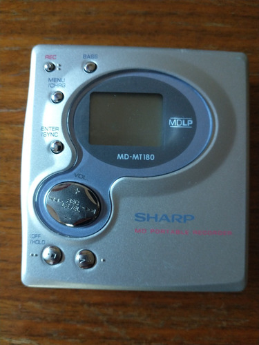 Minidisc Portatil Sharp - Md-mt180 - 2002 - Funcionando 100%