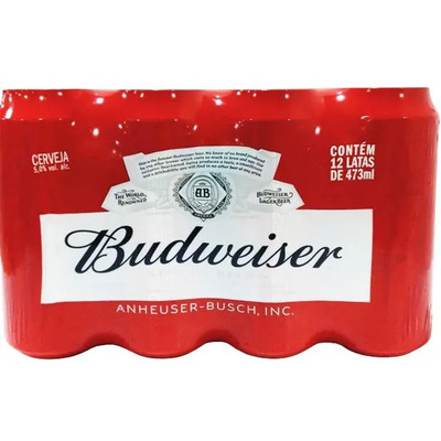 Cerveja Budweiser Lata 473ml - Pack Com 12 Unidades | MercadoLivre