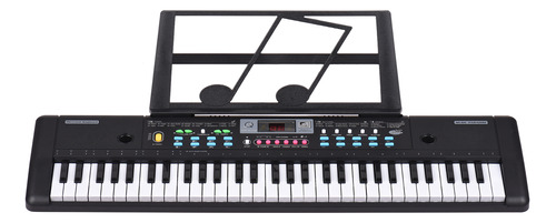 Órgano Electrónico Negro Para Niños, Piano Eléctrico Con Mic
