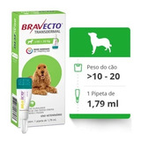 Bravecto Transdermal Para Cães De 10 A 20kg Envio Imediato