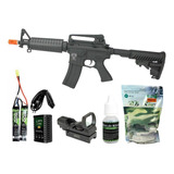 Rifle  Airsoft Aeg M4 Asr105 Full Metal Blowback 6,0+itens