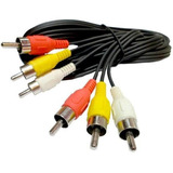 Cable Audio Y Vídeo Rca (amarillo, Blanco Y Rojo) 