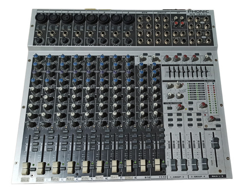 Mixer Phonic Mr1843 Fx, Consola, Mezcladora 8+4ch + Fx
