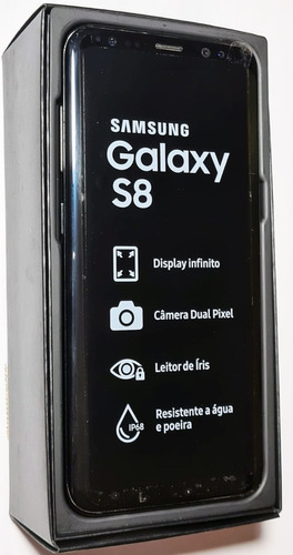 Samsung Galaxy S8 64 Gb Preto-meia-noite 4 Gb Ram C/ Nota.