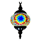 Lámpara De Mosaico Turco Marroquí Con Pantalla