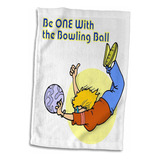 3d Rose Funny One With The Bowling Ball Design Toalla D...