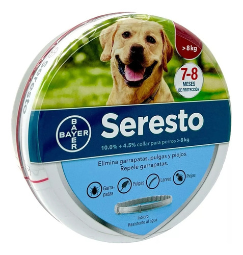 Seresto Collar Antipulgas Perros Mayores De 8 Kg 