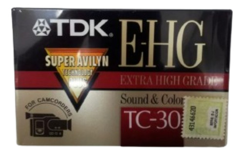 Cassette Para Filmadora Tc-30 Tdk