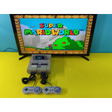Consola Super Nintendo Con 2 Controles Y Super Mario World