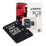 Tarjeta Memoria Micro Sd 8gb Kingston + Adaptador