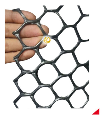 Malla Plástica Hexagonal Premium Galpones 2m X 1m