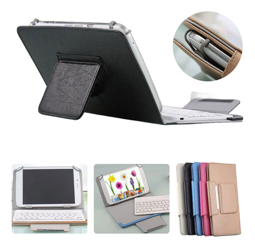 Capa De Couro Teclado Universal Split Bluetooth Para iPad